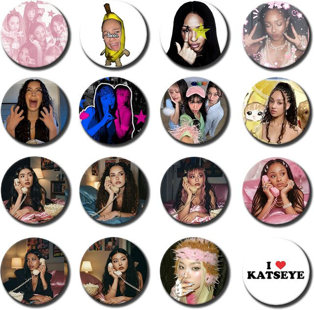 K-KATSEYE Runde Brosche, Anstecknadel - Bild 1