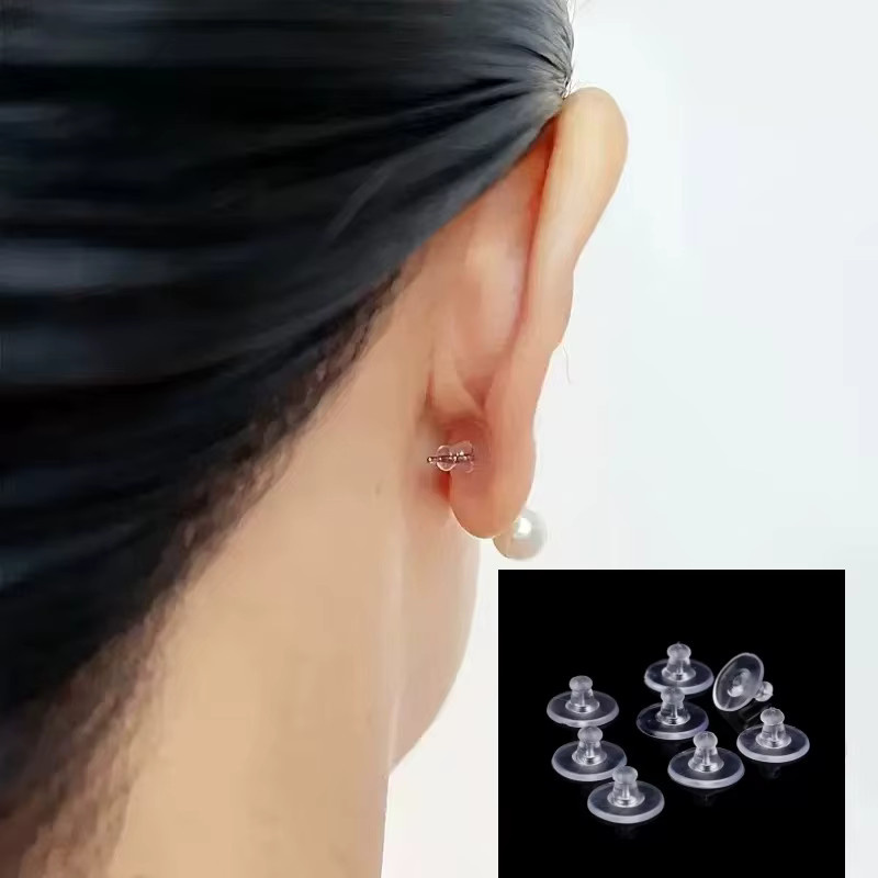 Bbabydxudzhi Ohrring-Stecker, Kunststoff, Weiß, Unisex - Bild 2