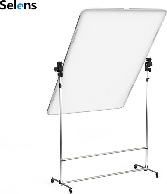 Selens Fotografie-Softlight-Schirm mit Rollen und Butterfly-Rahmen, mobiles Diffusionspanel und Lichtreflektor, Farbe: Weiß, B x H: 200 x 150 cm - Bild 1