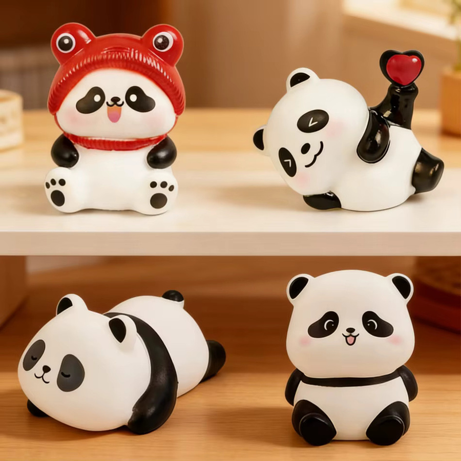 Bandai Panda LED-Nachtlampe in Weiß mit warmweißem Licht für Wohnzimmer und Nachttisch - Bild 6