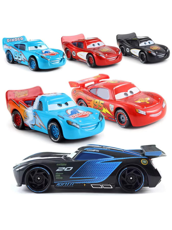 Disney Cars Lightning McQueen, Metall-Druckguss, 1:55, Fahrzeug - Bild 2