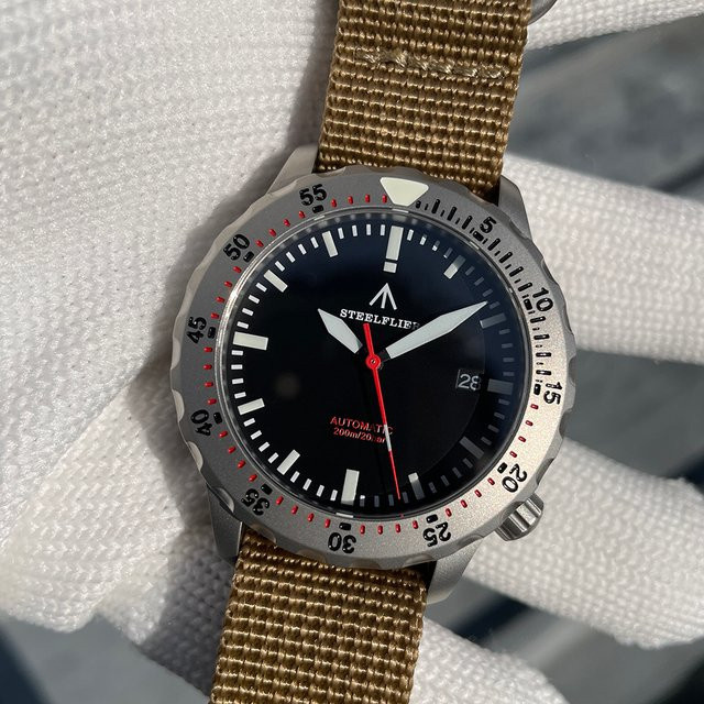 STEELFLIER Armbanduhr, Automatik, Edelstahl, Schwarz, Herren - Bild 1