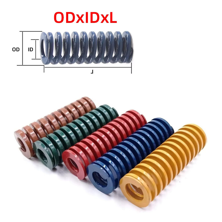 Feder Spirale Stanze Kompressionsform in verschiedenen Farben, Außendurchmesser: 30 mm, Innendurchmesser: 15 mm, Länge: 25 mm bis 100 mm - Bild 2