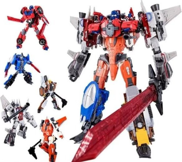 Yiran toy 1 Computron 5-in-1-Kombination Warbotron Scattershot Actionfigur Verformbarer Roboter ab 18+ - Bild 1