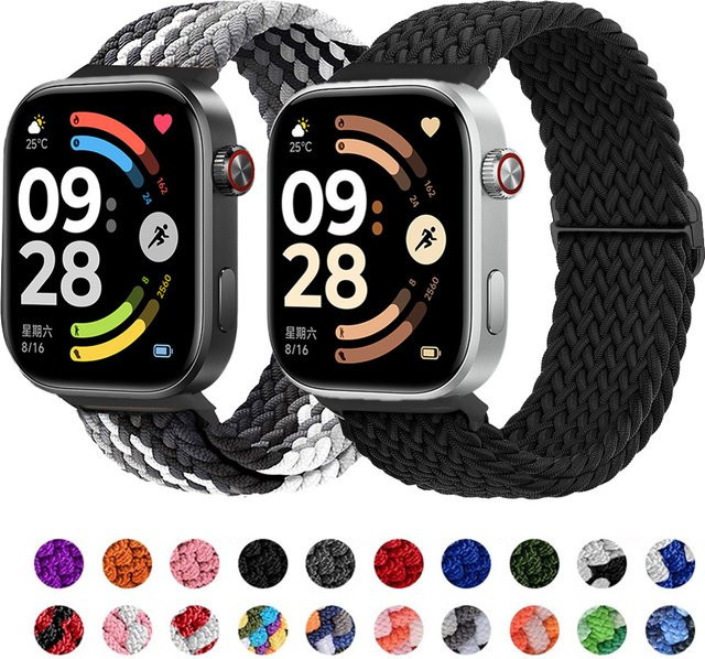Uhrenarmband Nylon, geflochten, elastische Schlaufe, Unisex - Bild 1