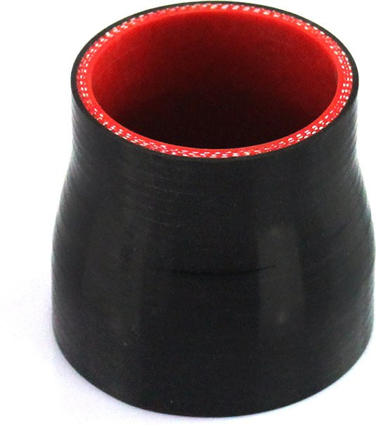 RIAYOOE 0-Grad-Reduzierstück Silikonschlauch in Schwarz für Wasserkühler, Lufteinlassrohr und Ladeluftkühler mit den Anschlüssen 38–45 mm, 51–57 mm und 63–70 mm - Bild 1