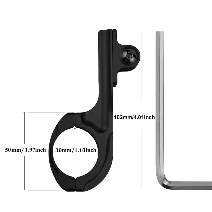 Aluminium Lenkerhalterung für GoPro Action Cameras in Schwarz - Bild 5