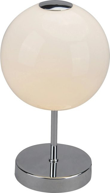 Globo LED-Tischleuchte Trude in Nickel matt mit Glaskugel, Silber, Durchmesser: 15 cm - Bild 1
