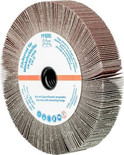 PFERD Lamellenschleifrad FR WS für Winkelschleifer, Durchmesser: 115 mm, Breite: 2 mm, Farbe: Braun, universelle Anwendung für Metall - Bild 1