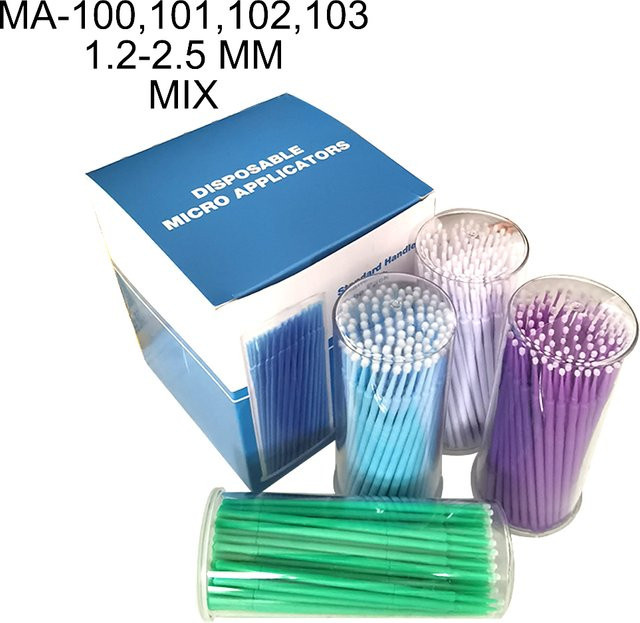 JNSUR Einweg Micro Applikator Pinsel, 1,2-2,5 mm, 400 Stück - Bild 1