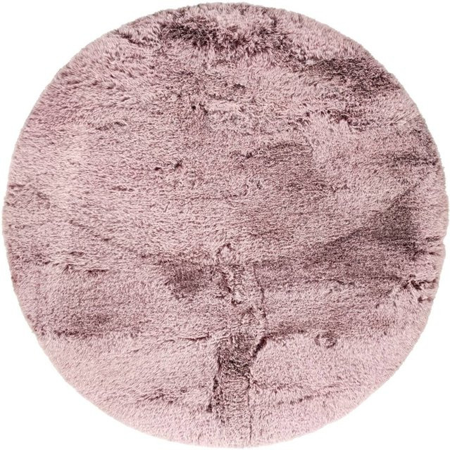 Kunstfell Teppich Maya in Beere von poco, Durchmesser: 160 cm - Bild 1