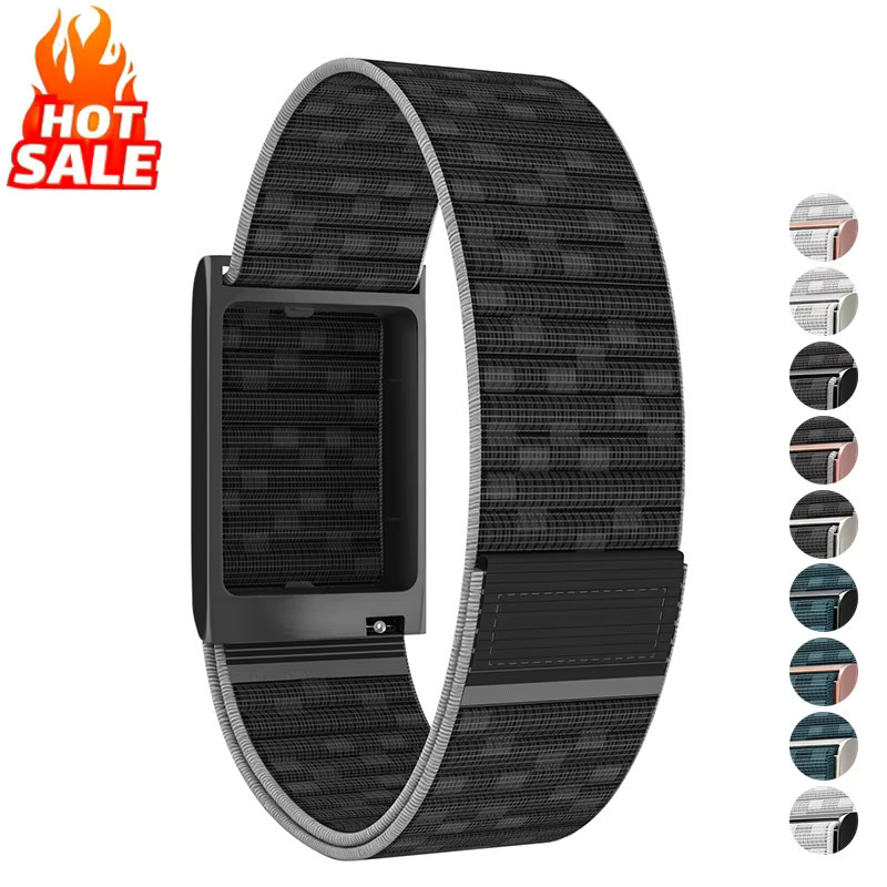 CAOWTAN Uhrenarmband Nylon, Schwarz, Unisex, Amazfit Helio - Bild 1