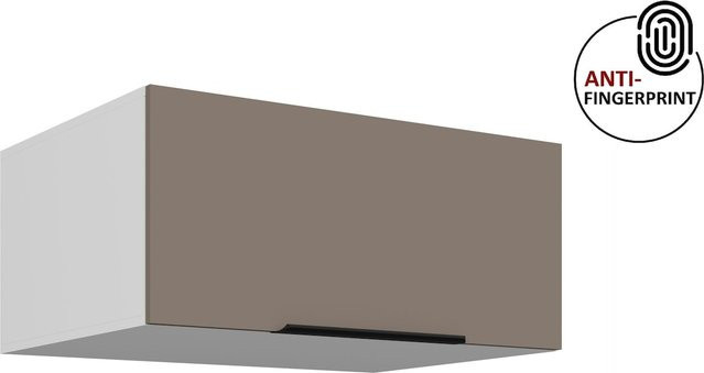 Küchen Aufsatzschrank ARIA Sandgrau matt wandmontiert Breite: 80 cm - Bild 1
