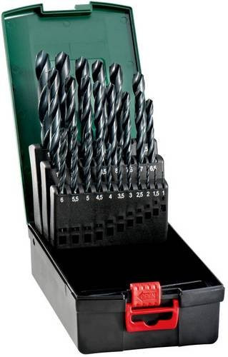 Metabo HSS-R Metall-Spiralbohrer Set 25-teilig in Schwarz aus Stahl - Bild 1