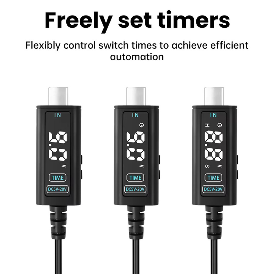 diymore USB-C auf DC Boost Step-up Konverter Kabel mit 5,5 x 2,5 mm Stecker für Netzteil und Ladegerät, Schwarz - Bild 4