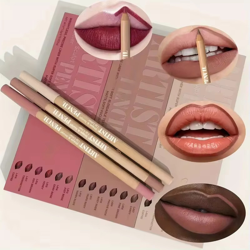 Face Secret Artist Shape Sculpt Lip Liner Pencil, Matt, Unisex - Bild 3