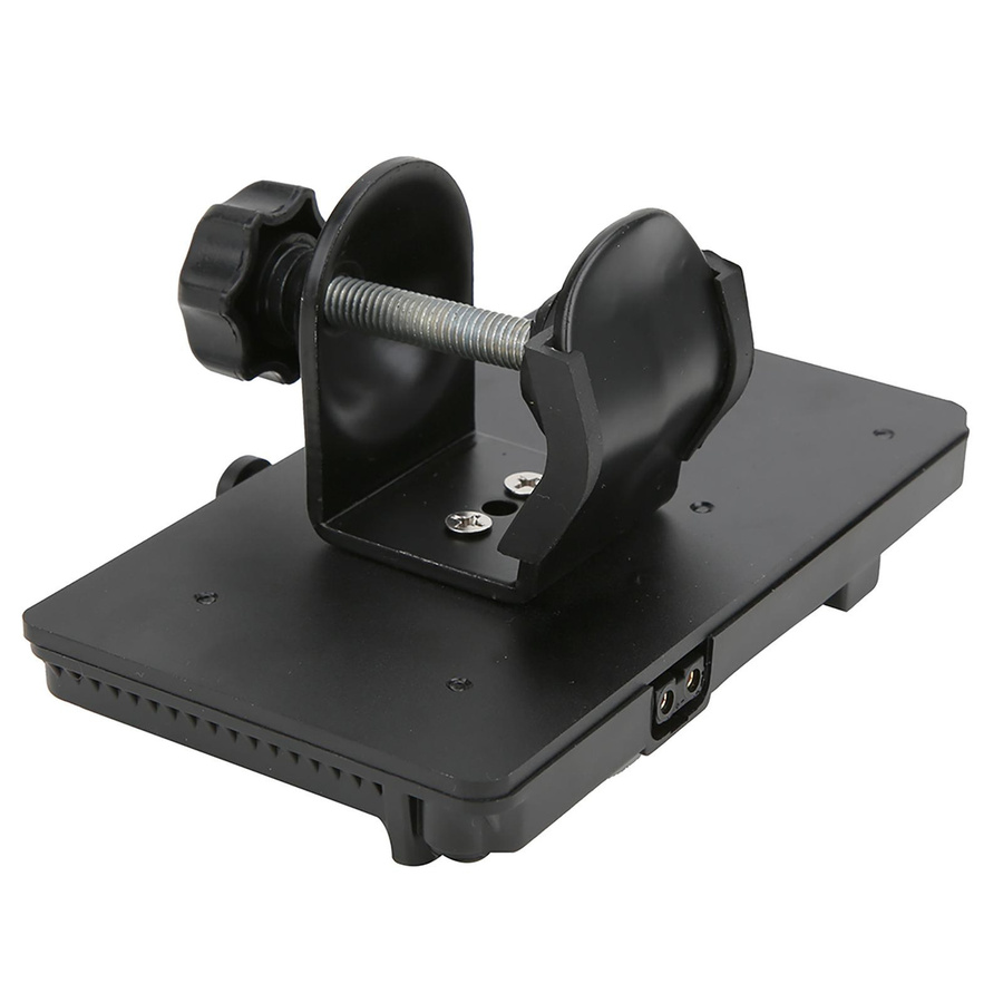 V-Mount V-Lock Akku Hängeplatte mit D-Tap Stromversorgungssystem und Befestigungsclip-Halterung in Schwarz - Bild 2