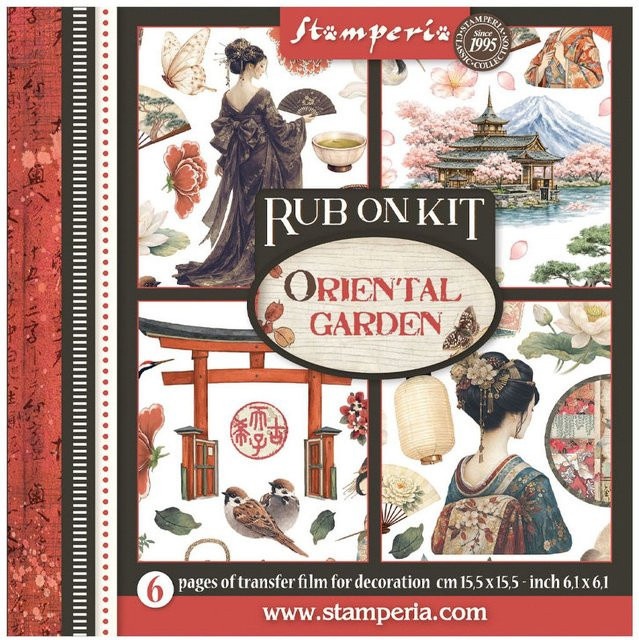 Stamperia Rub On Sortiment Oriental Garden - Bild 1