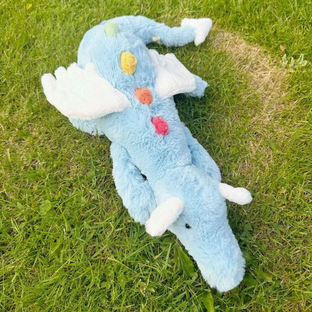 Binchi Keji Travel Himmelblauer Drache Loong Plüschtier, 60x15cm, ab 14 Jahren - Bild 1