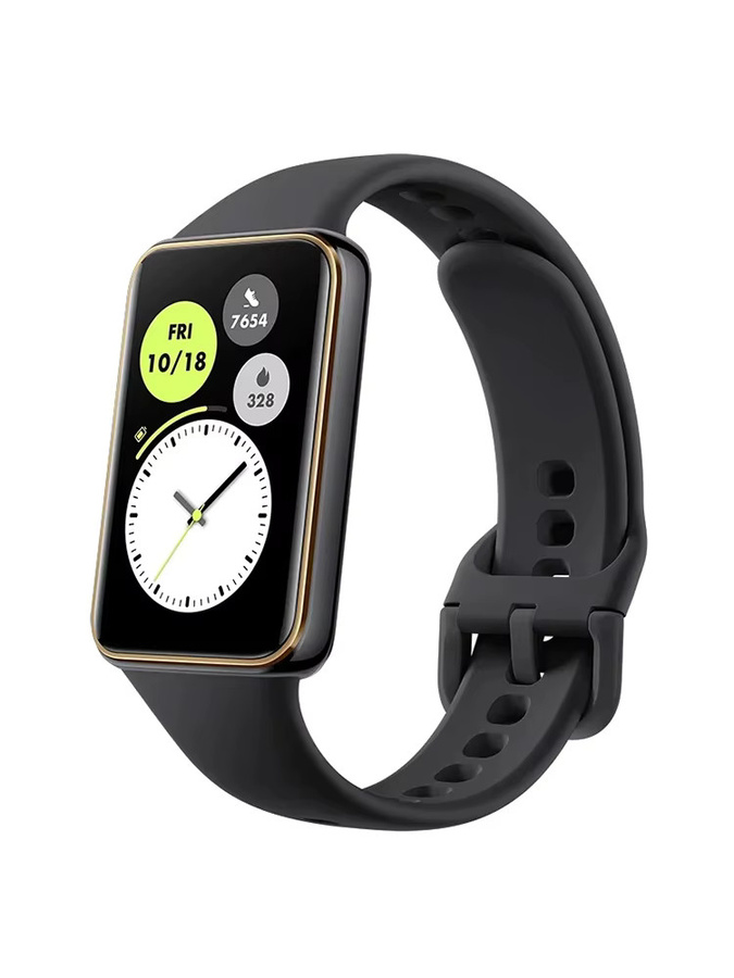 Honor Band 10 Globale Version Fitness-Tracker in Schwarz mit 1,57 Zoll 60Hz AMOLED-Bildschirm, 5ATM Wasserdichtigkeit und Blutsauerstoffüberwachung (SpO2) - Bild 1