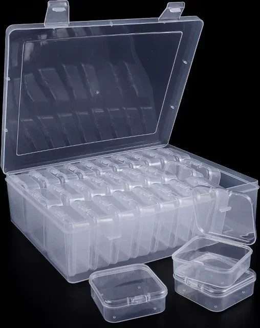 Aufbewahrungsbox Kunststoff, transparent, 14/30 Fächer, Unisex - Bild 1
