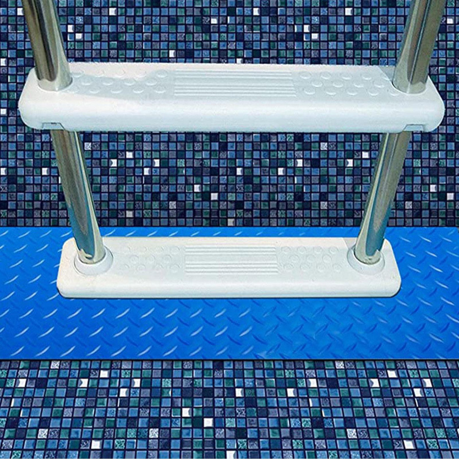 KaiSai PVC-Poolleiter Stufenmatte mit Fischgrätmuster, B: 90 cm, T: 23 cm, H: 0,2 cm - Bild 4