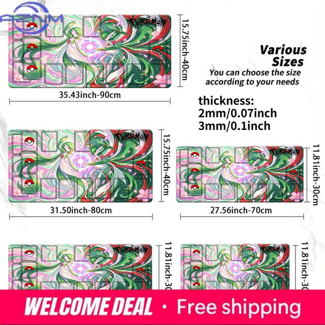 Potdemiel Gardevoir Gallade Pokemon Evolution TCG Spielmatte, Mauspad - Bild 1