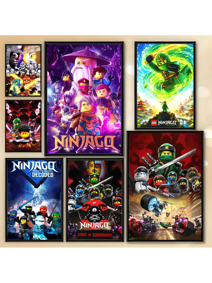 Beast Kingdom Ninjago Poster HD Art Wanddeko Wasserdicht Selbstklebend Mehrfarbig - Bild 3