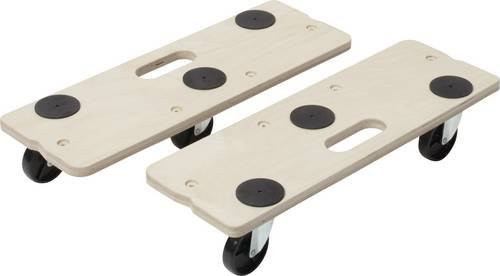 Wolfcraft Möbel-Transportroller Beige, Traglast max. 250 kg, 6 Lenkrollen, B/T/H: 56,5 x 39,0 x 12,0 cm - Bild 1