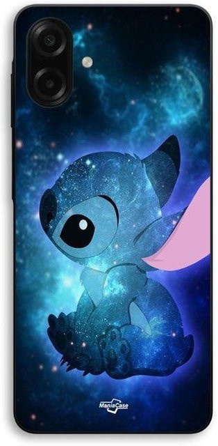 Maniacase Handyhülle für Samsung Galaxy A07 mit Stitch Motiv in Blau und Schwarz - Bild 1
