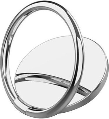 LOMEII Electronic Universal 360 Grad drehbarer Fingerring Griff und Handy Ständer Halterung in Silber - Bild 1