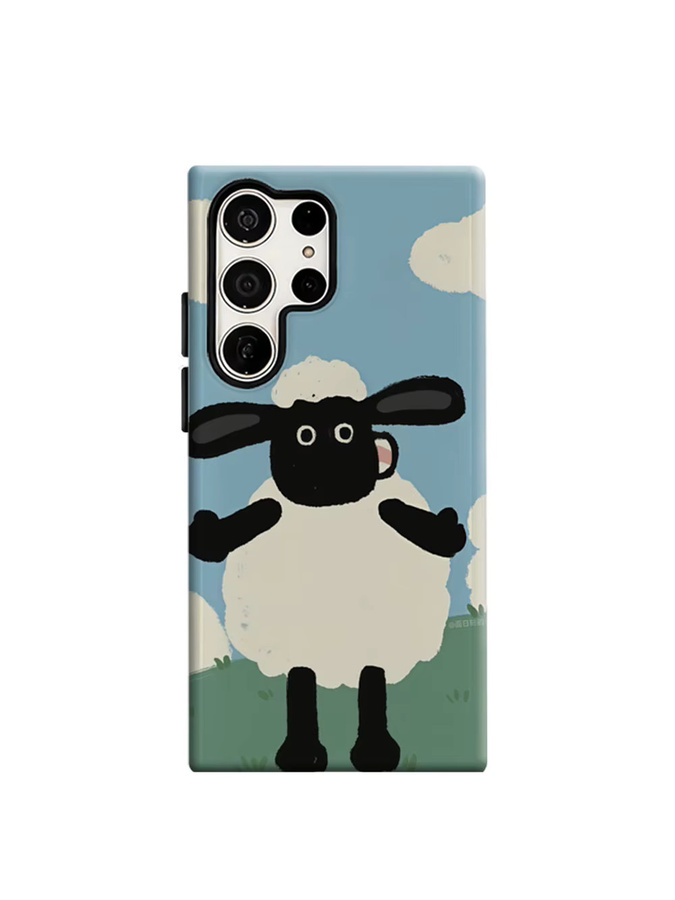 Aurbe Handyhülle mit HD Hard Shaun Sheep Design für Samsung Galaxy S26 S25 S24 S23 Ultra Plus, Mehrfarbig - Bild 7