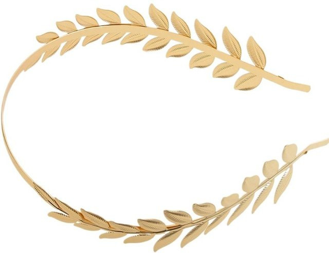 YULIN Stirnband Goldblatt, beige, Unisex - Bild 1