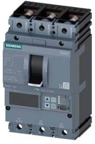 Siemens 3VA2110-6KQ32-0AA0 Leistungsschalter in Grau mit einem Einstellbereich von 40 - 100A und einer maximalen Schaltspannung von 690 V/AC - Bild 1