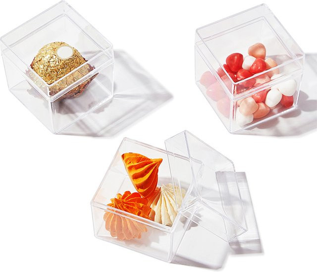 Transparente Kunststoff Aufbewahrungsboxen für Schmuck und Süßigkeiten stapelbar - Bild 1