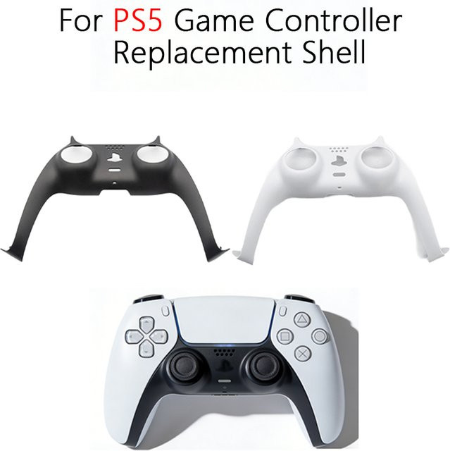 DIXSG DIY Spielcontroller Dekorative Abdeckung für PS5 Controller Ersatzgehäuse in Schwarz - Bild 1