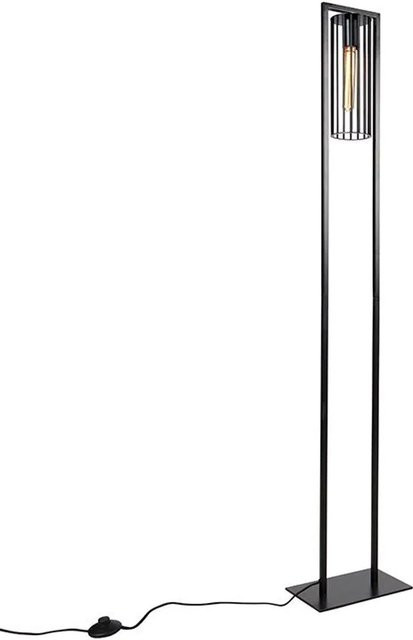 QAZQA Moderne Stehlampe Balenco Wazo in Schwarz aus Metall mit E27 Fassung - Bild 1