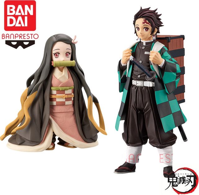 Bandai Banpresto Demon Slayer Anime Figur Kamado Nezuko und Kamado Tanjiro Modell Puppe - Bild 1