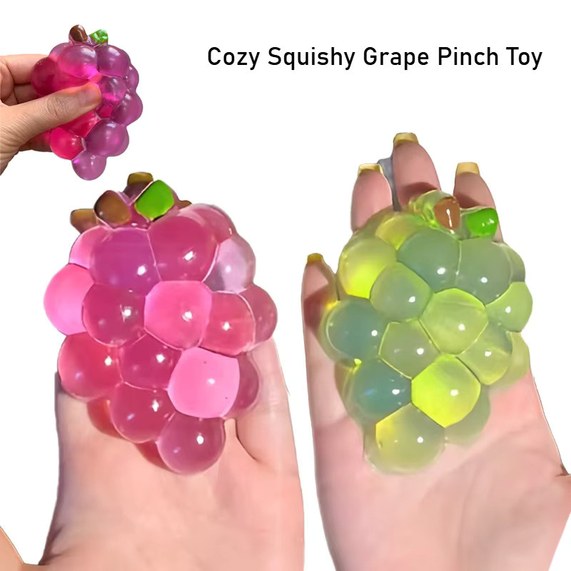 Squishy Fruit Grapes Fidget Toy, kreatives sensorisches Spielzeug, multicolour - Bild 3