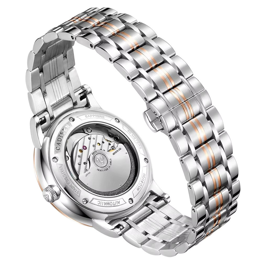 CADISEN Armbanduhr, Automatik, Edelstahl, Roségold, Herren - Bild 2