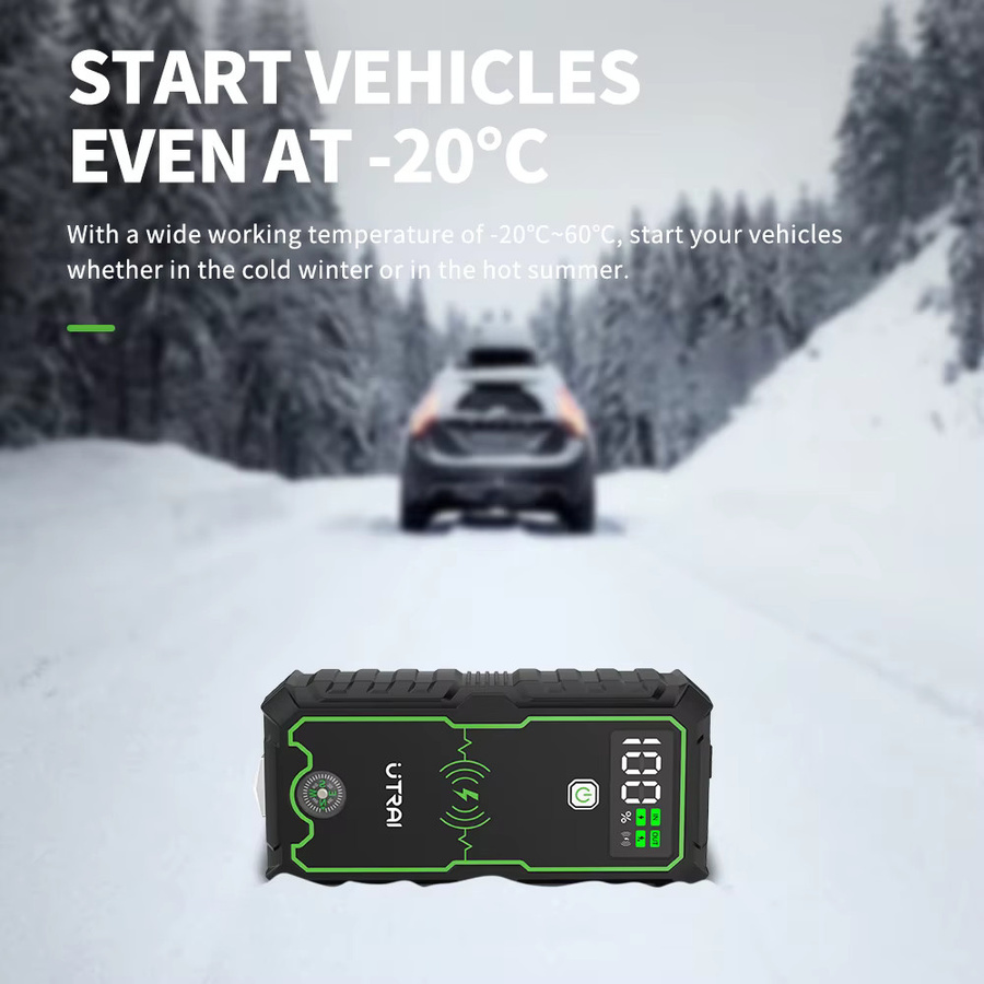 UTRAI Power Bank 4000A Starthilfe Tragbares Ladegerät Auto Booster 12V Notfall Batterie Starter in Schwarz - Bild 3