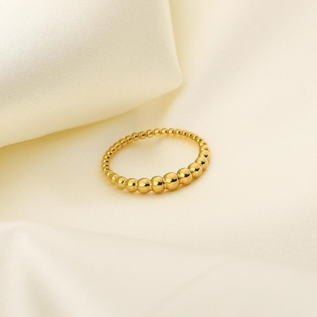 Lucky Star Jewelry Ring Edelstahl, Vergoldet, Perlen, Zirkon, Damen - Bild 1