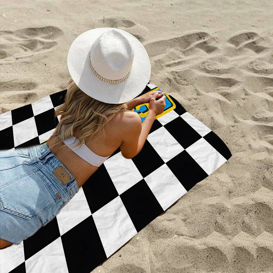Ka Chen Muda Strandtuch aus Mikrofaser, schnelltrocknend und super saugfähig, Multicolor, Breite: 40 cm, Höhe: 60 cm - Bild 1