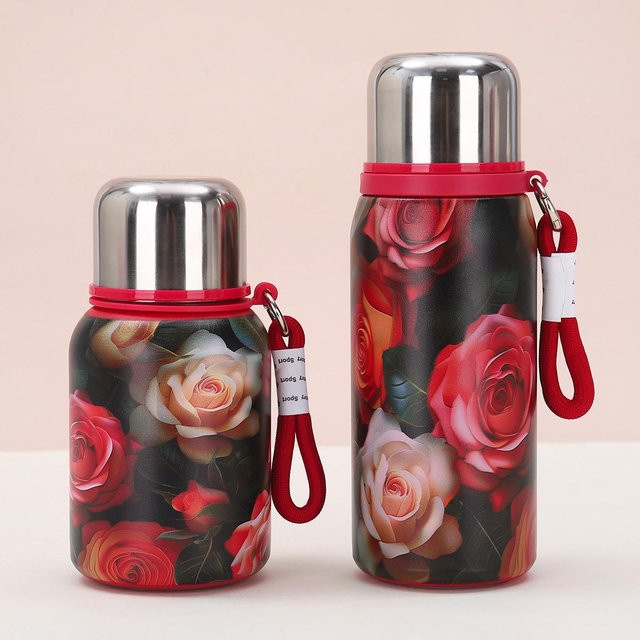 Yiran Furniture Luxus Thermobecher aus Edelstahl in Rose, 450ml - Bild 1