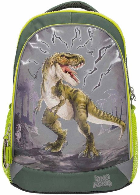 Depesche Schulrucksack Dino World in Grün, Grau und Multicolour, Breite: 44 cm, Höhe: 33 cm - Bild 1