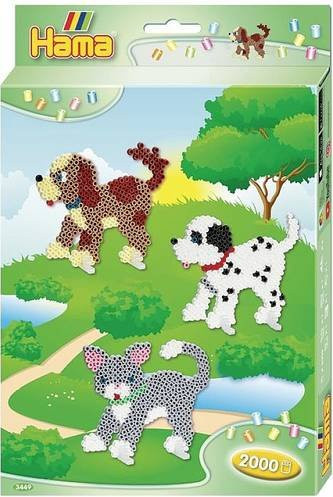 Hama Bügelperlen kleine Geschenkpackung Hund und Katze aus Kunststoff - Bild 1