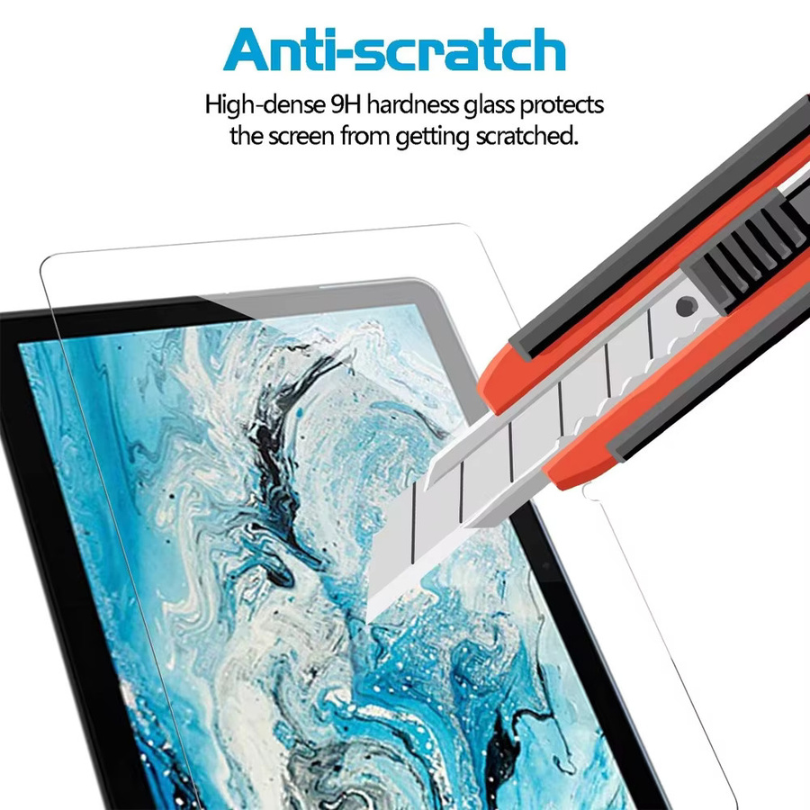 2 Stück Lenovo Chromebook Duet 10,1 Zoll CT-X636F X636F Displayschutzfolie aus 9H gehärtetem Glas, transparent - Bild 5