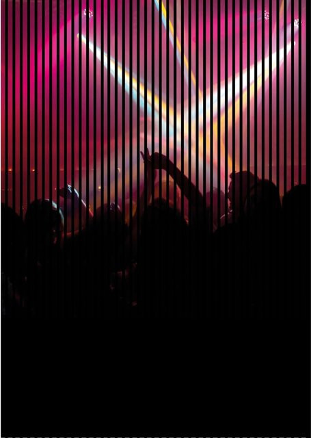FN Acustico Akustikplatte Clubbing Bunt aus PET und MDF mit Klebefolie H: 2.400 mm x B: 1.693 mm x T: 19 mm - Bild 1