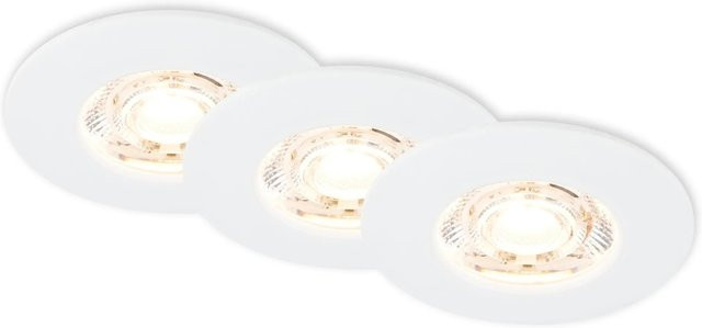 Briloner LED Bad Einbaustrahler IP44 in Weiß mit warmweißem Licht - Bild 1