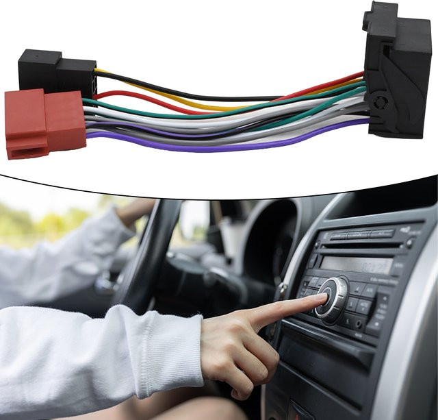 HP Autoradio ISO Buchse Adapter Kabel für RCD200 RCD300 RCD310 RCD510 in Multicolour - Bild 1